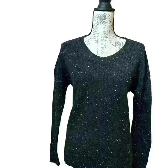 SUBTLE LUXURY Speckled Cashmere Blend Sweater - Picture 2 of 11